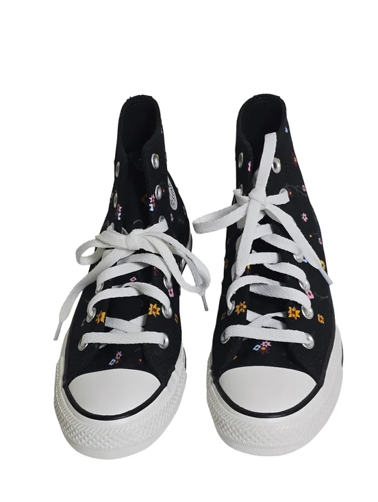 Converse Chuck Taylor All Star Floral High Top Black Women’s 7.5 Men’s 5.5 NWT - Picture 4 of 8